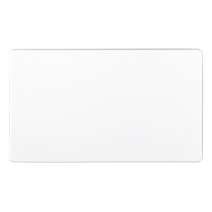 Double Blank Plate White