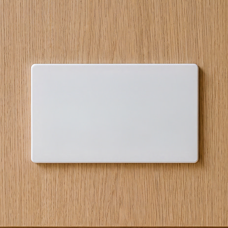 Double Blank Plate White