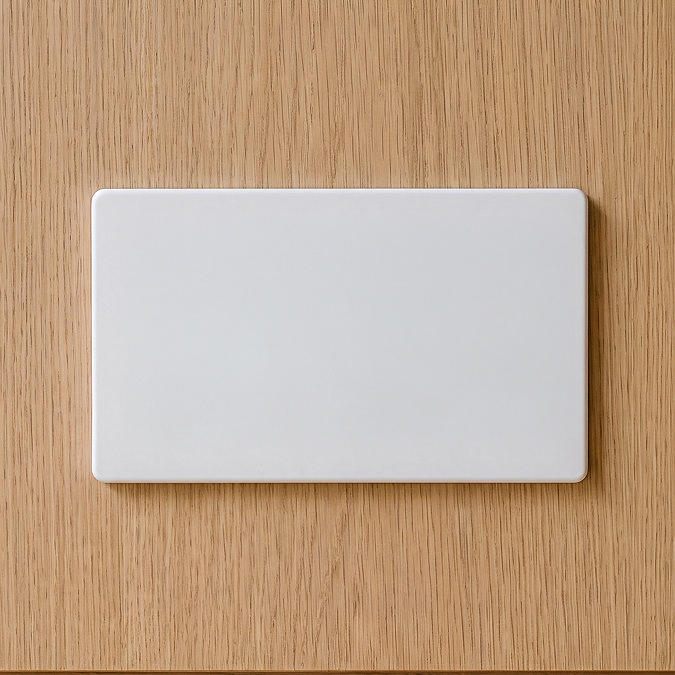 Double Blank Plate White
