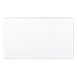 White double blank plate