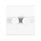 White double dimmer light switch cut out