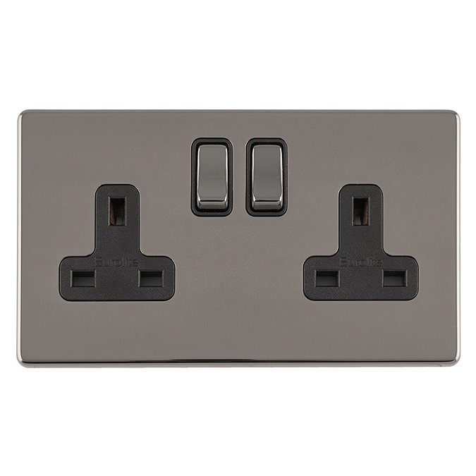 Black Nickel Double Socket