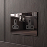 Lyss Black Nickel Socket