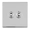 Polished Chrome Double Toggle Light Switch Cut Out