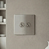 2 Gang Toggle Switch in Stainless Steel