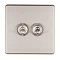 Stainless Steel Double Toggle Light Switch Cut Out