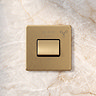 Fan Isolator Satin Brass Lifestyle