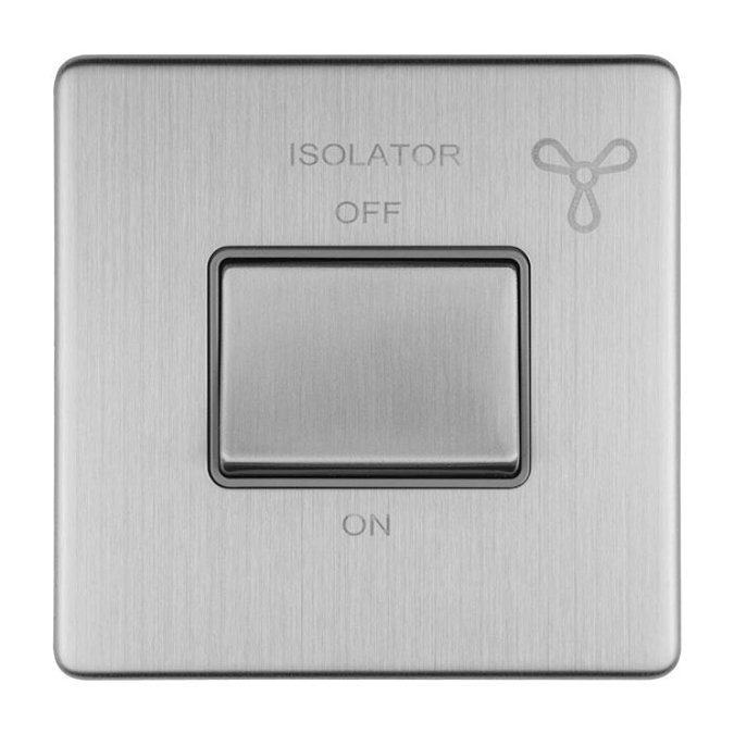Fan Isolator Switch in Stainless Steel Cut Out