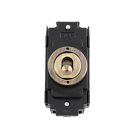 Lyss Collection antique brass intermediate toggle switch image