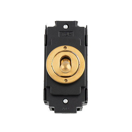 Lyss satin brass intermediate toggle switch image