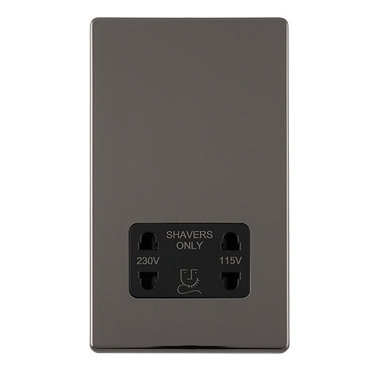 Black Nickel shaver socket