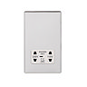 Shaver Socket Polished Chrome Cut Out
