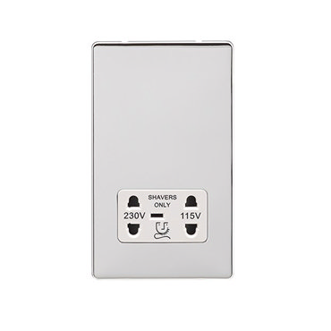 Polished Chrome shaver socket collection