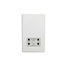 White Shaver Socket Cut Out