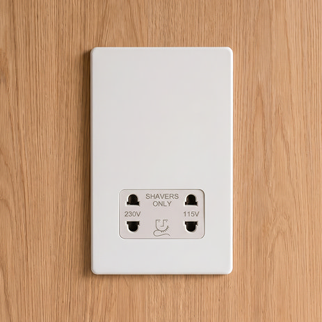 White Shaver Socket