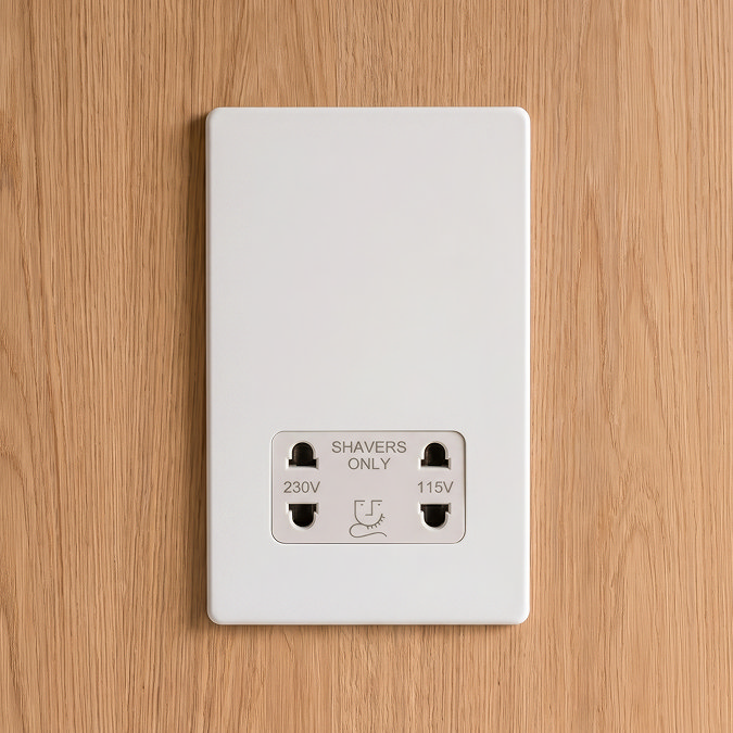 White Shaver Socket