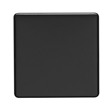 Matt black single blank plate collection
