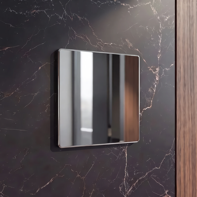 Single Blank Plate Polished Chrome Lifestyle