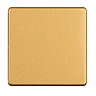 Satin brass single blank plate cut out