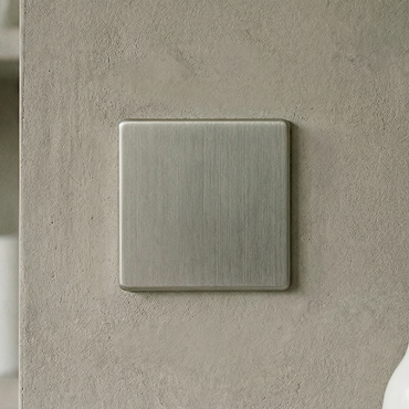 Single Blank Plate in Stainless Steel Cut Out