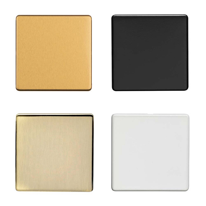 White single blank plate collection