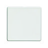 White Single Blank Plate Cut Out