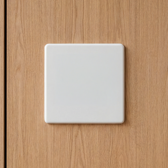 White Single Blank Plate