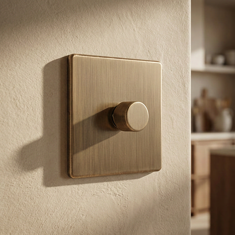 Antique brass 1 gang dimmer switch