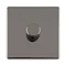 Black nickel single dimmer switch cut out