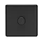 Matt Black single dimmer switch cut out