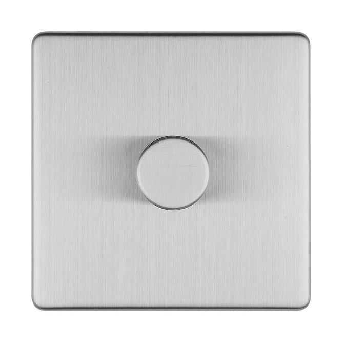 1 Gang Dimmer Switch in Stainless Steel Cut Out