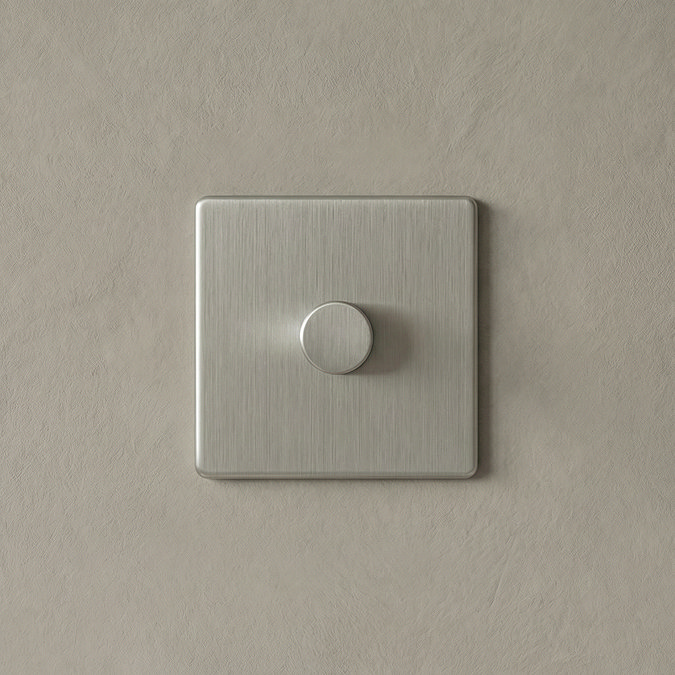 1 Gang Dimmer Switch in Stainless Steel
