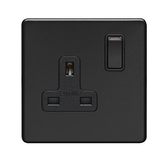 Matt Black Single Socket