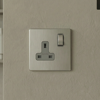 1 Gang Socket in Stainless Steel