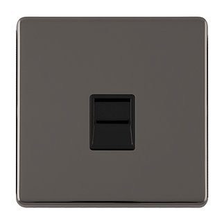 Black Nickel Telephone Socket