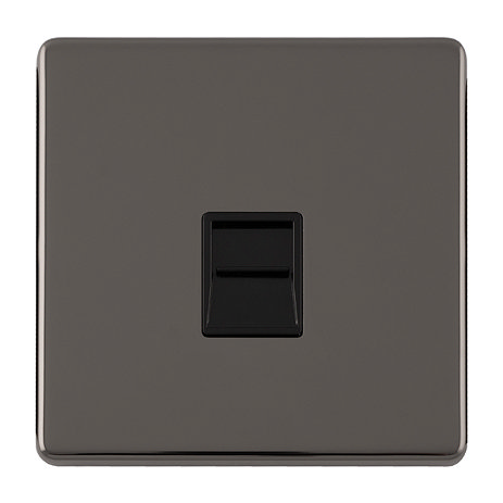 Black Nickel Telephone Socket