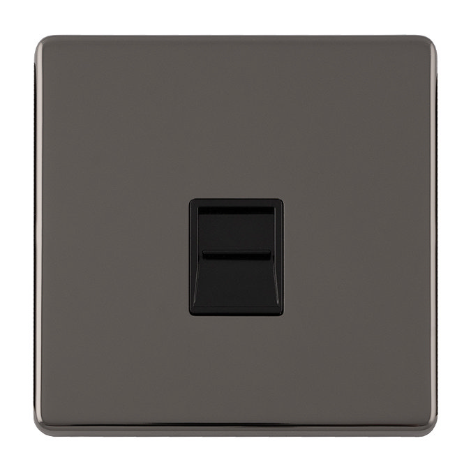 Black Nickel Telephone Socket