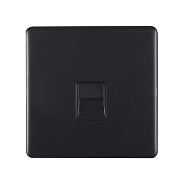 Matt Black Telephone Socket Collection