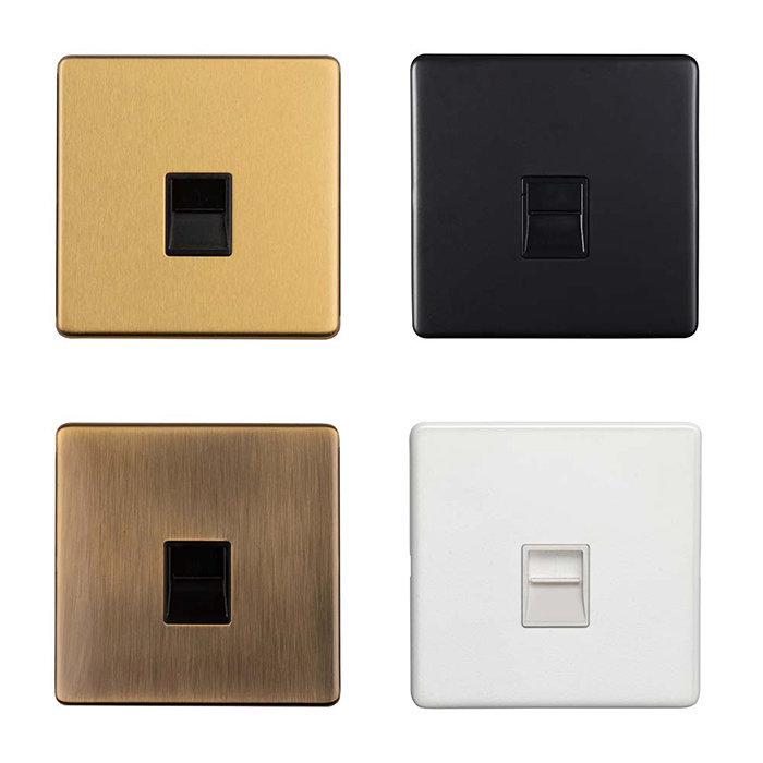 Polished Chrome Telephone Socket Collection