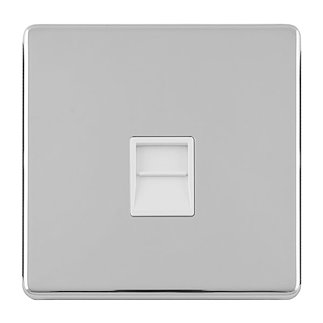 Polished Chrome Telephone Socket