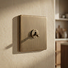Antique brass 1 gang toggle switch lifestyle