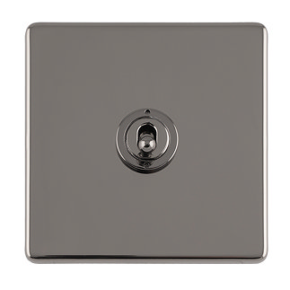 Black Nickel Single Toggle Light Switch