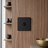 Matt Black Single Toggle Switch View 2