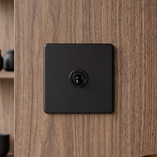 Matt Black Single Toggle Switch