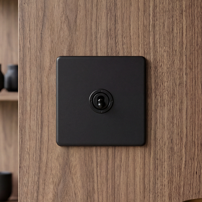 Matt Black Single Toggle Switch