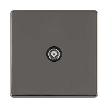 Black Nickel TV Aerial Socket Collection