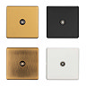 Satin Brass TV Aerial Socket Collection