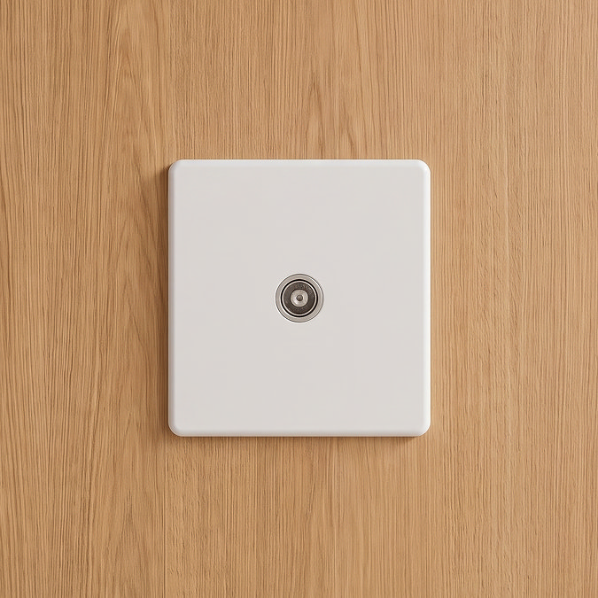 White TV Socket