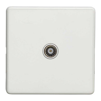White TV Aerial Socket