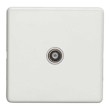 White TV Aerial Socket Collection